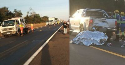 Imagem da notícia Motociclista morre em colisão com caminhonete em acidente entre Cassilândia e Paranaíba 